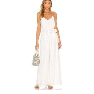 Revolve MAJORELLE New Love White Silver Jumpsuit - Women | Color: White